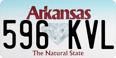 AR license plate 596KVL