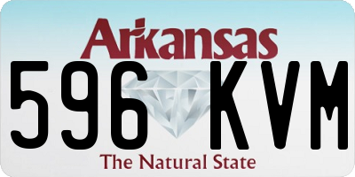 AR license plate 596KVM