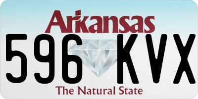 AR license plate 596KVX