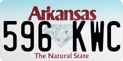 AR license plate 596KWC
