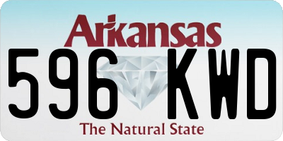 AR license plate 596KWD