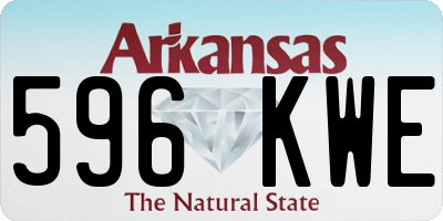 AR license plate 596KWE
