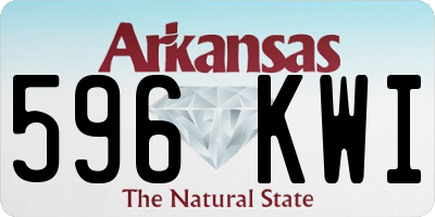 AR license plate 596KWI