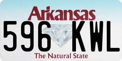 AR license plate 596KWL