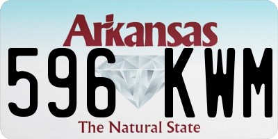 AR license plate 596KWM