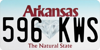 AR license plate 596KWS