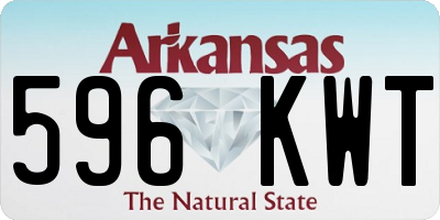 AR license plate 596KWT