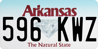AR license plate 596KWZ