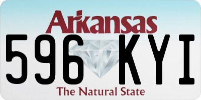 AR license plate 596KYI