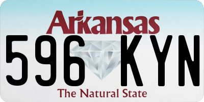 AR license plate 596KYN