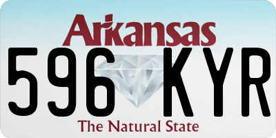 AR license plate 596KYR