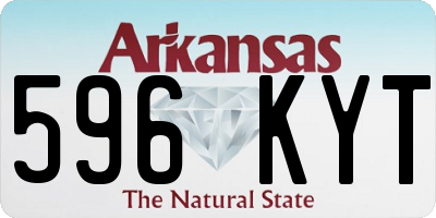 AR license plate 596KYT