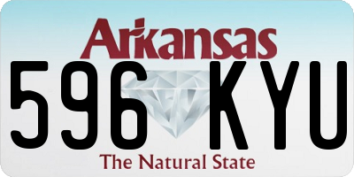 AR license plate 596KYU
