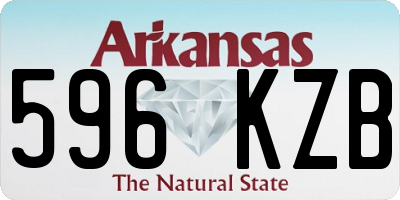 AR license plate 596KZB
