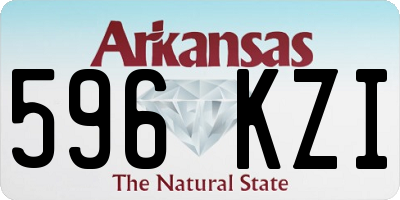 AR license plate 596KZI
