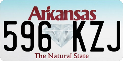 AR license plate 596KZJ