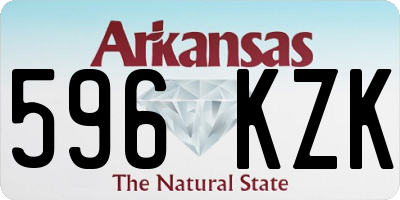 AR license plate 596KZK