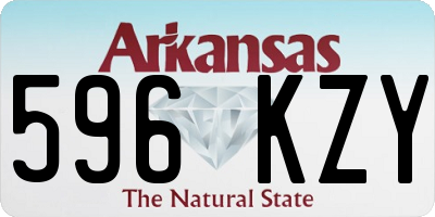 AR license plate 596KZY
