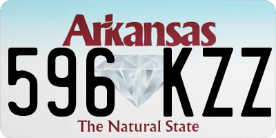 AR license plate 596KZZ