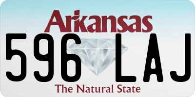 AR license plate 596LAJ