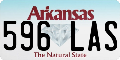 AR license plate 596LAS