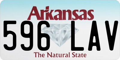 AR license plate 596LAV