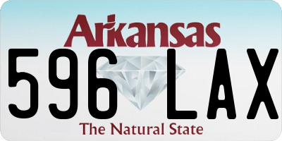 AR license plate 596LAX