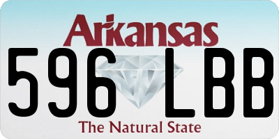 AR license plate 596LBB
