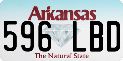 AR license plate 596LBD