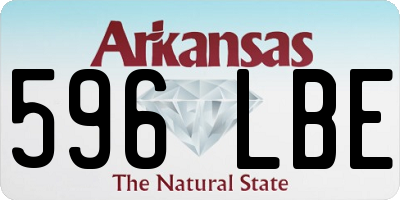 AR license plate 596LBE