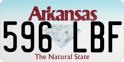 AR license plate 596LBF