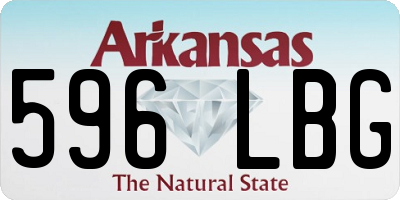 AR license plate 596LBG