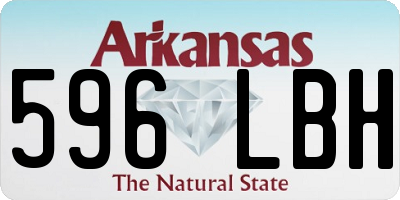 AR license plate 596LBH