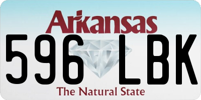 AR license plate 596LBK