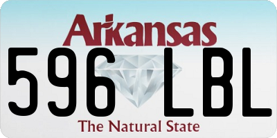 AR license plate 596LBL