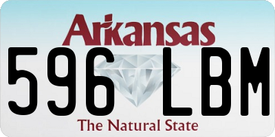 AR license plate 596LBM