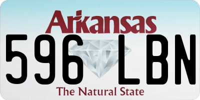 AR license plate 596LBN