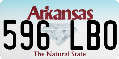 AR license plate 596LBO