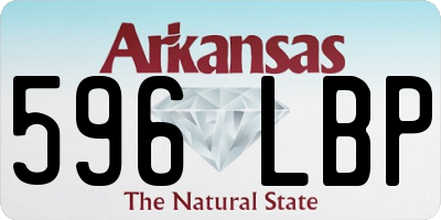 AR license plate 596LBP