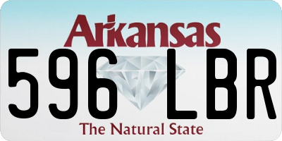 AR license plate 596LBR