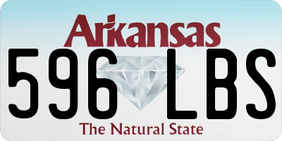 AR license plate 596LBS