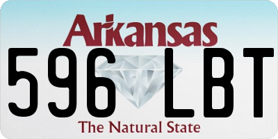 AR license plate 596LBT