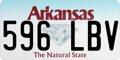 AR license plate 596LBV