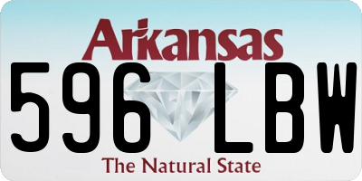 AR license plate 596LBW