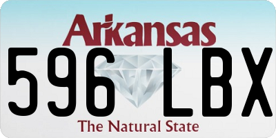AR license plate 596LBX