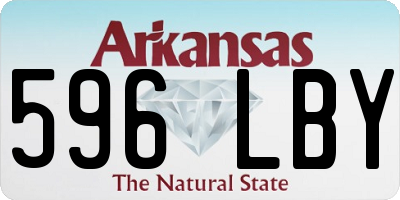 AR license plate 596LBY