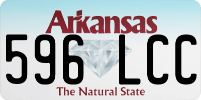 AR license plate 596LCC
