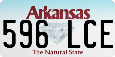 AR license plate 596LCE