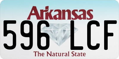 AR license plate 596LCF