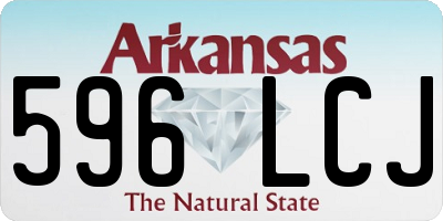 AR license plate 596LCJ